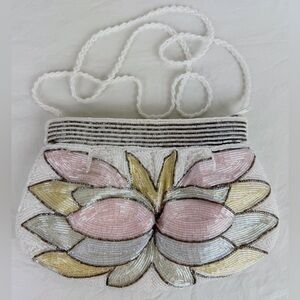 Elegant Beaded Floral Women's Bag